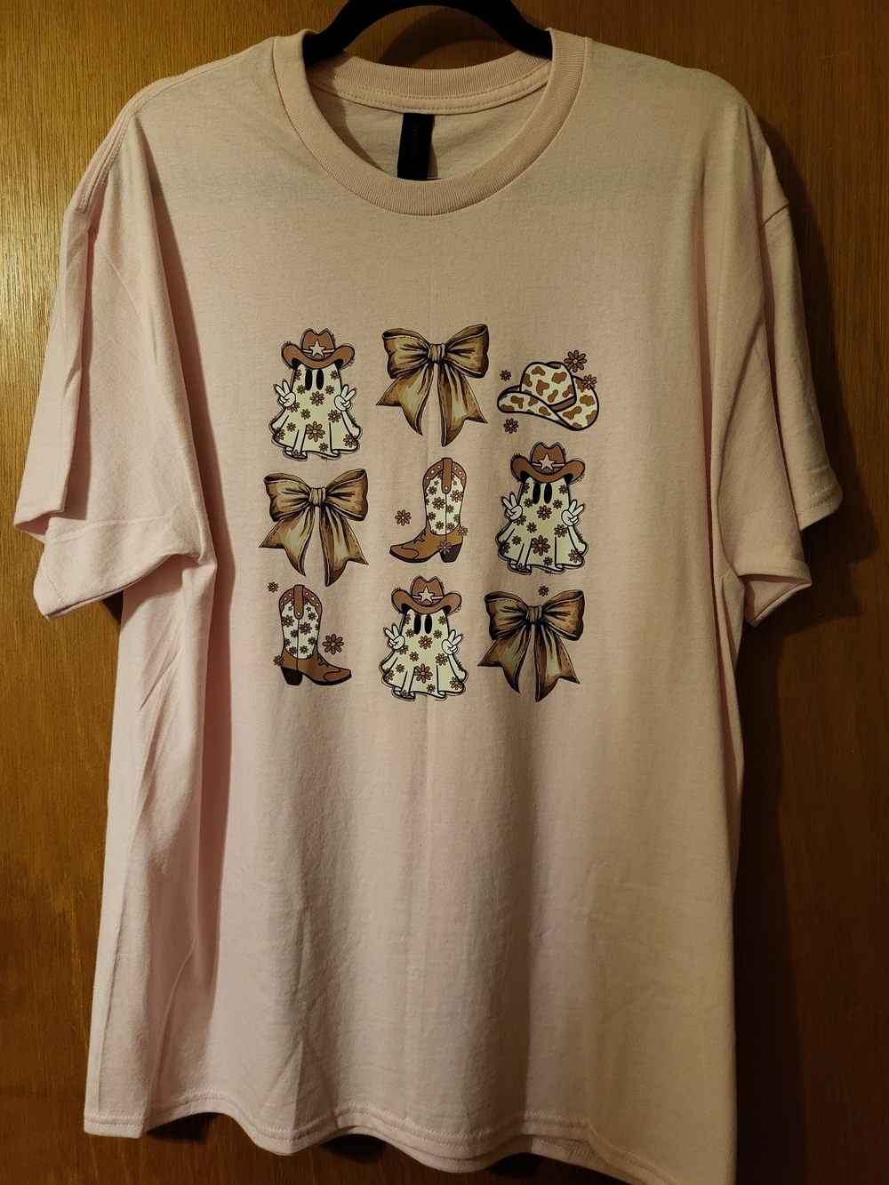 Gildan Light Pink Ladies Western Graphic Tee